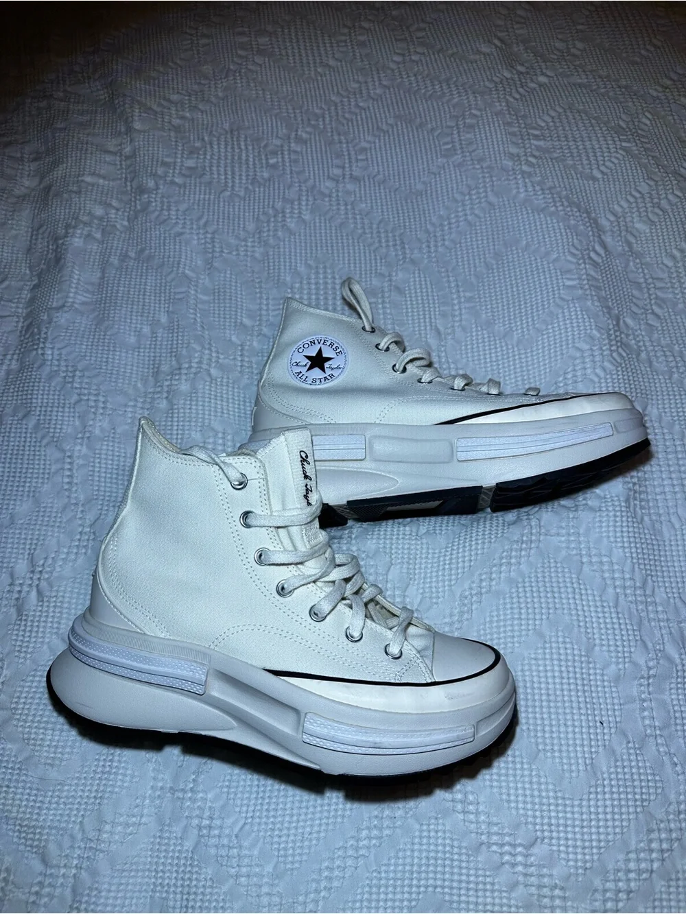 Converse Converse Run Star Legacy Cx Platform High Top in White/Cream